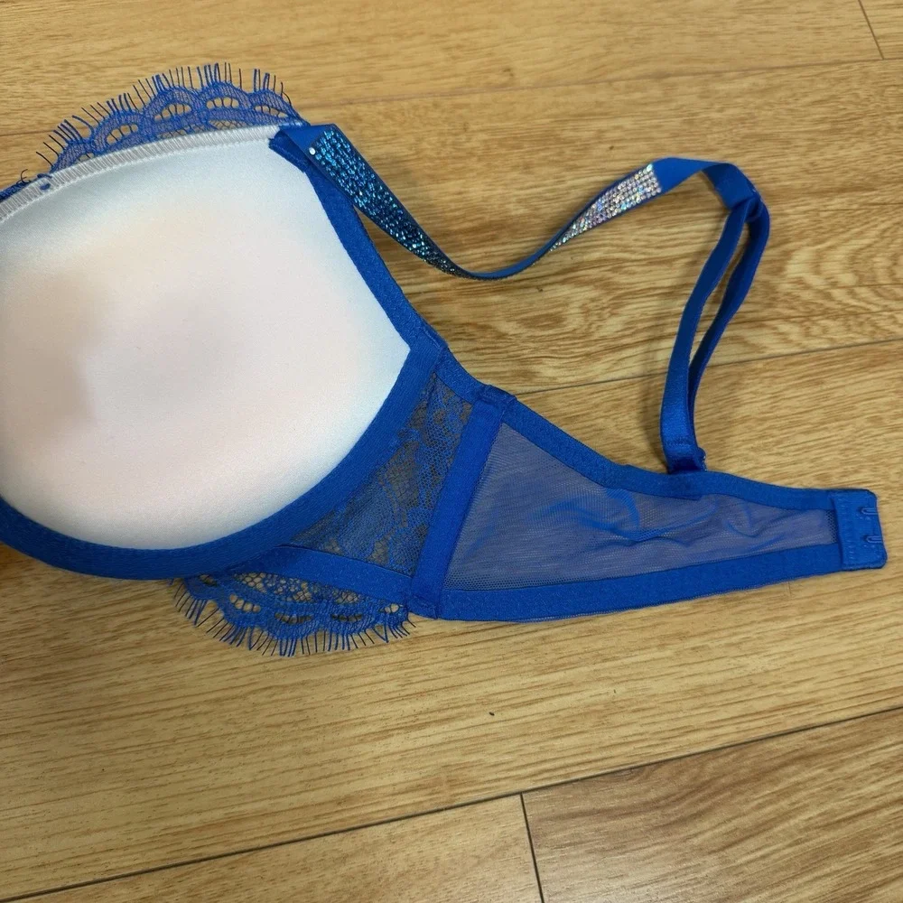 Victoria's Secret Sexy Bombshell Rhinestone Add-2-Cups Push Up Bra 32B Lot Of 2